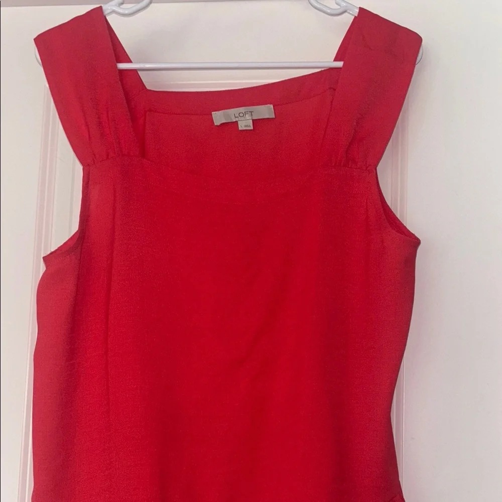 LOFT Peplum Sleeveless Tank Top - Picture 3 of 4
